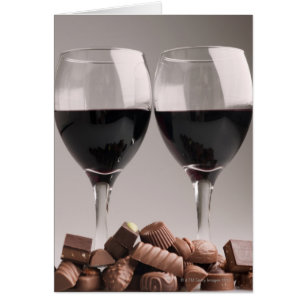 vin rouge aux chocolats