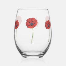 Paruline à fleur de verre - Design floral élégant