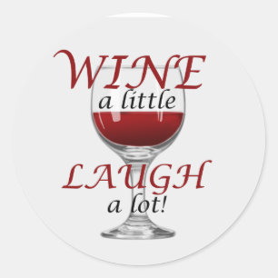 Vin un petit rire un sticker de lot