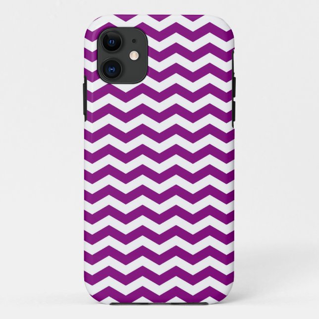 Vina Del Mar Purple Wave Chevron Case-Mate iPhone Case (Back)