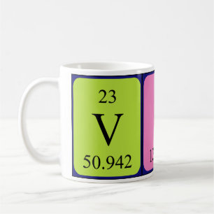 Vina periodic table name mug