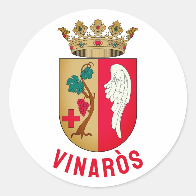 Vinaròs Coat of arms Classic Round Sticker (Front)