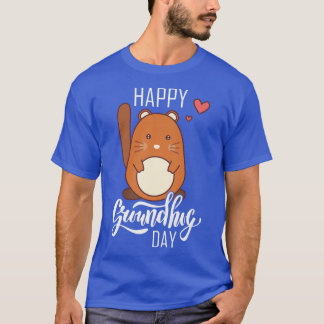 Vinatage Happy Groundhog Day Funny Wood Chuck Holi T-Shirt