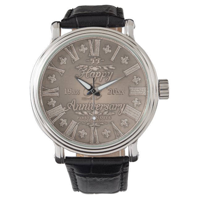 Vinate Anniversary Any Year Copper Watch (Front)