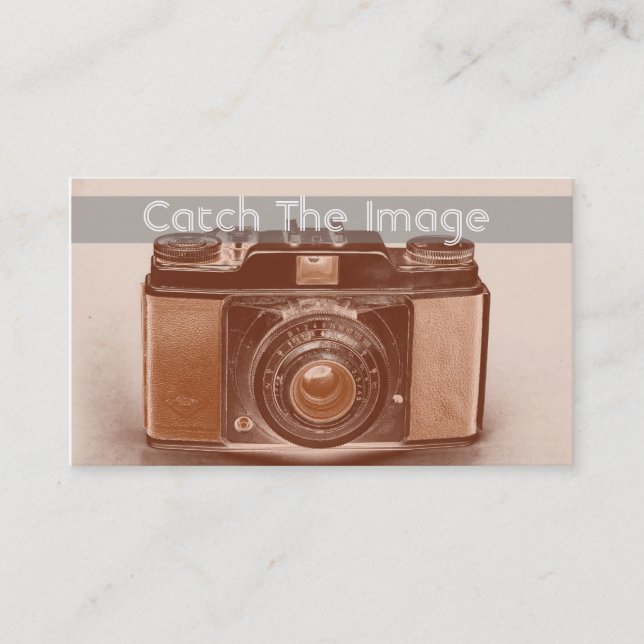 Vinatge Camera Business Card Photography (Front)