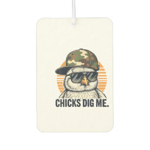 Vinatge Chicks Dig Me Easter Camo Toddler Boys Fun Air Freshener