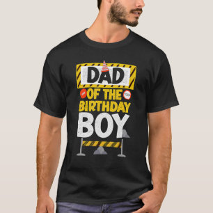 Vinatge Dad of the Birthday Boy Construction Boy T-Shirt