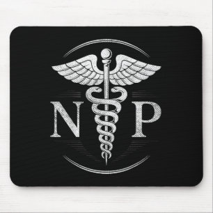 Vinatge Nurse Practitioner Nursing Np Hostal Medic Mouse Pad