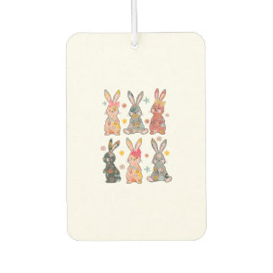 Vinatge Retro Bunny Floral Flower Rabbit Easter Da Air Freshener