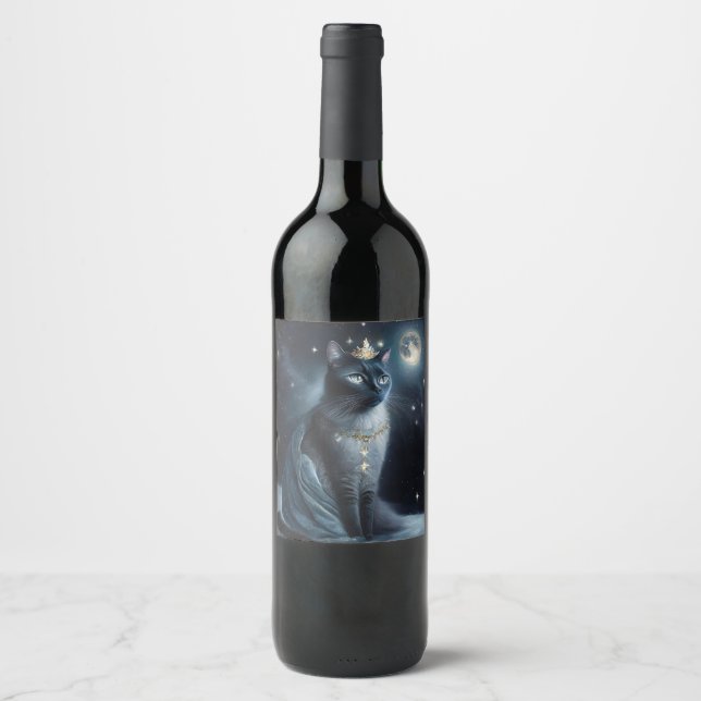 Vinatge Royal Cat Wine Label (Front)