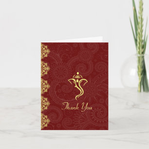 Vinayaka Wedding Thank You Cards