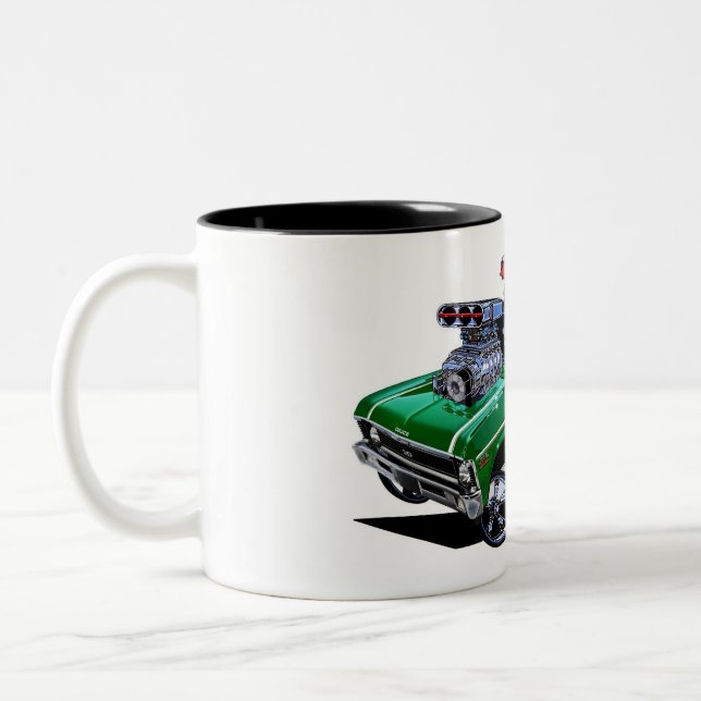 Vince Crain High Octane Art presents 'SUPER NOVA'  Two-Tone Coffee Mug (Left)