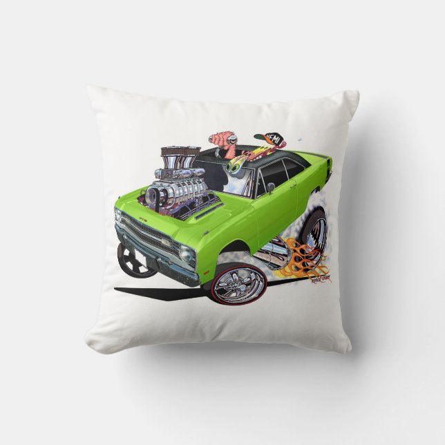 Vince Crains BULLSEYE Sublime 1969 Dart  Throw Pillow (Front)