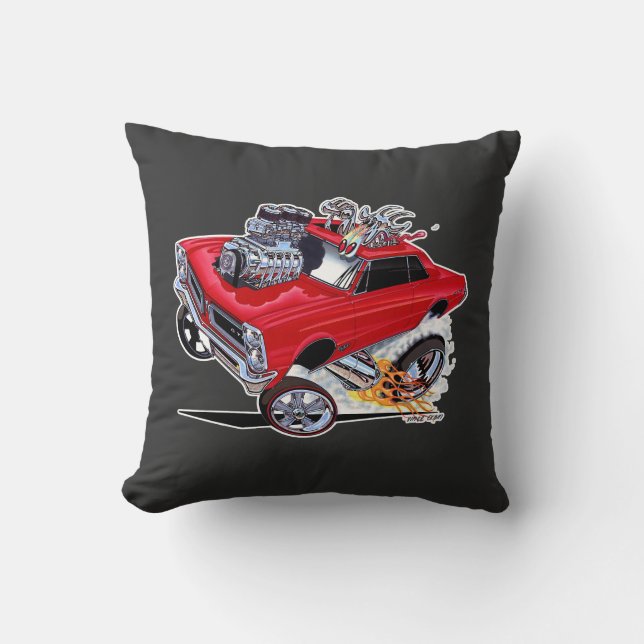Vince crains GOATINATOR 1965 Pontiac GTO Throw Pillow (Front)