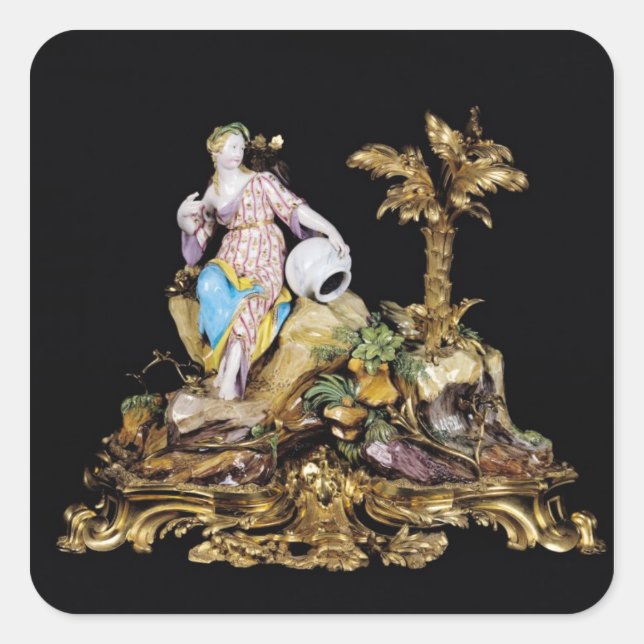 Vincennes Figure of a Naiad Square Sticker (Front)