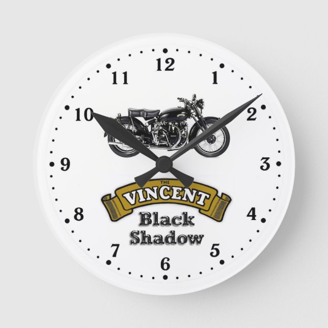 Vincent Black Shadow wall clock (Front)