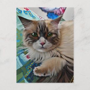 Vincent Cat Gogh Postcard