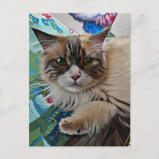 Vincent Cat Gogh Postcard (Front)