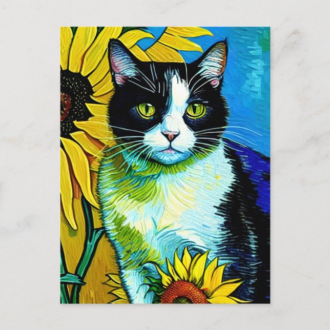 Vincent Cat Gogh Postcard (Front)