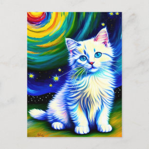 Vincent Cat Gogh Postcard