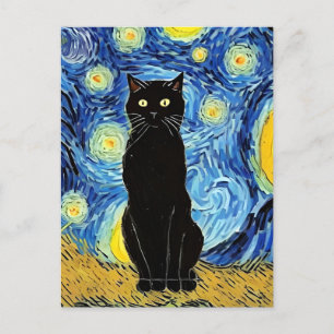 Vincent Cat Gogh Postcard
