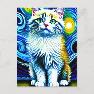 Vincent Cat Gogh Postcard
