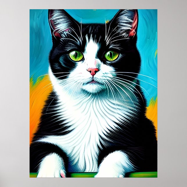 Vincent Cat Gogh Poster (Front)