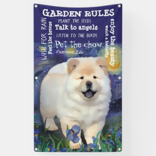 VINCENT IN THE STARS chow garden banner 3'x5'
