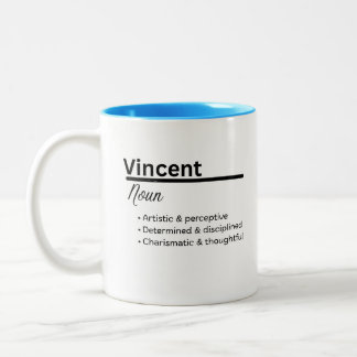 Vincent Name Meaning Mug | Personalized Boy Name