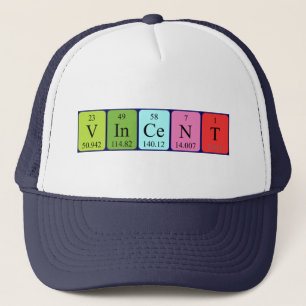 Vincent periodic table name hat