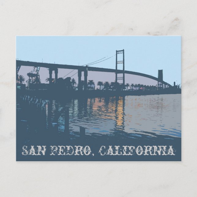 Vincent Thomas Bridge Postcard (Front)