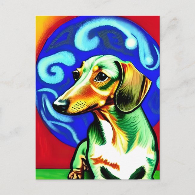 Vincent Van Dog Postcard (Front)