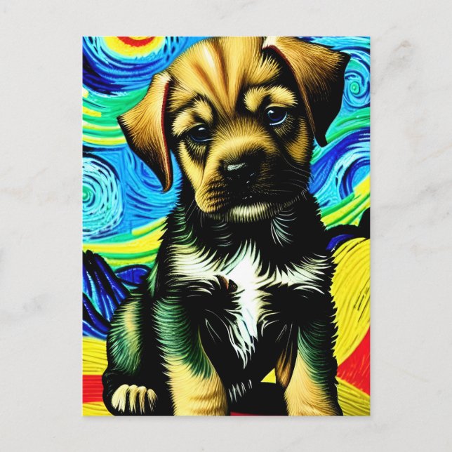 Vincent Van Dog Postcard (Front)