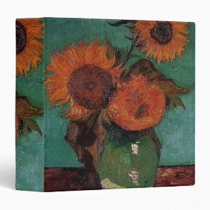 Vincent van Gogh, 梵 高, Three Sunflowers Binder