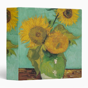 Vincent van Gogh, 梵 高, Three Sunflowers Binder