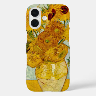 Vincent Van Gogh 12 Sunflowers Impressionist iPhone 16 Case