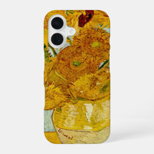 Vincent Van Gogh 12 Sunflowers Impressionist iPhone 16 Case