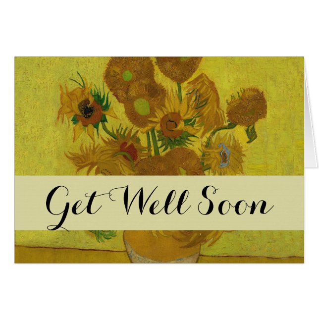 Vincent Van Gogh 15 Peinture de tournesols (Devant horizontal)