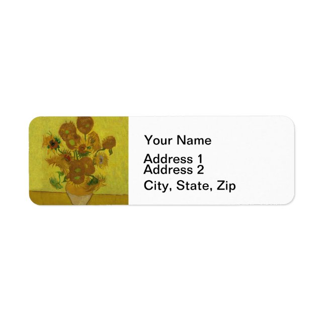Vincent Van Gogh 15 Sunflowers Painting (Front)
