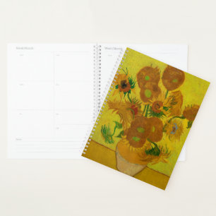 Vincent Van Gogh 15 Sunflowers Painting Planner