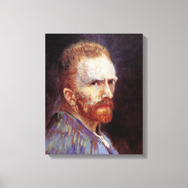 Vincent Van Gogh - 1887 Self Portrait Painting Canvas Print (Front)
