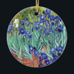 Vincent van Gogh 1889 Irises Ceramic Ornament<br><div class="desc">www.MandasMacabre.com</div>
