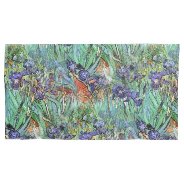Vincent van Gogh 1889 Irises Pillowcase (Front)