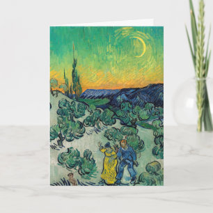 Vincent van Gogh - A Walk at Twilight Card