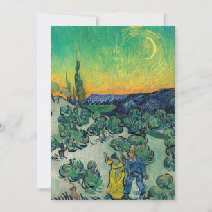 Vincent van Gogh - A Walk at Twilight Thank You Card