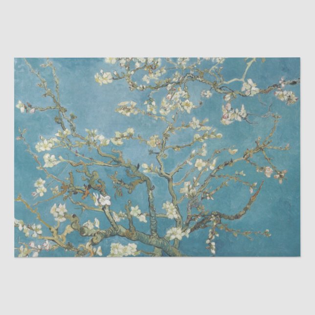 Vincent van Gogh | Almond blossom (1890) Tissue Paper (Front)