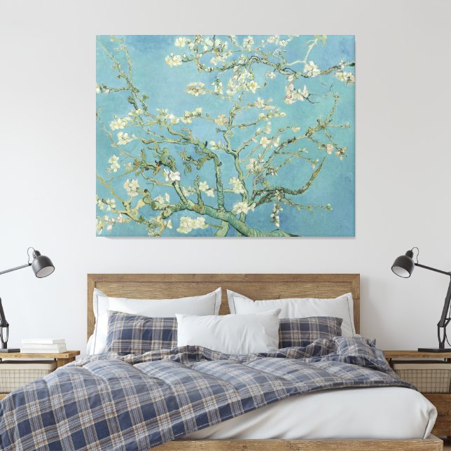 Vincent van Gogh - Almond Blossom Canvas Print (Insitu(Bedroom))