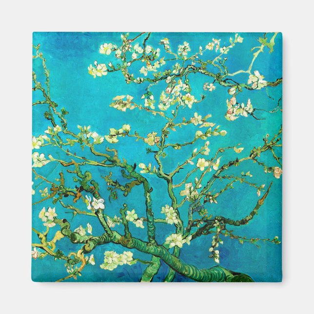 Vincent Van Gogh Almond Blossom Fine Art Magnet (Front)