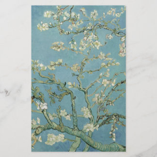 Vincent Van Gogh Almond Blossom Floral Painting Stationery