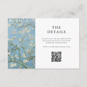 Vincent Van Gogh Almond Blossom Floral Wedding Enclosure Card